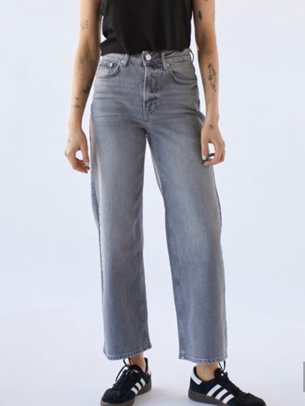 BDG High & Wide Leg Jeans Size 27 Light Wash Denim